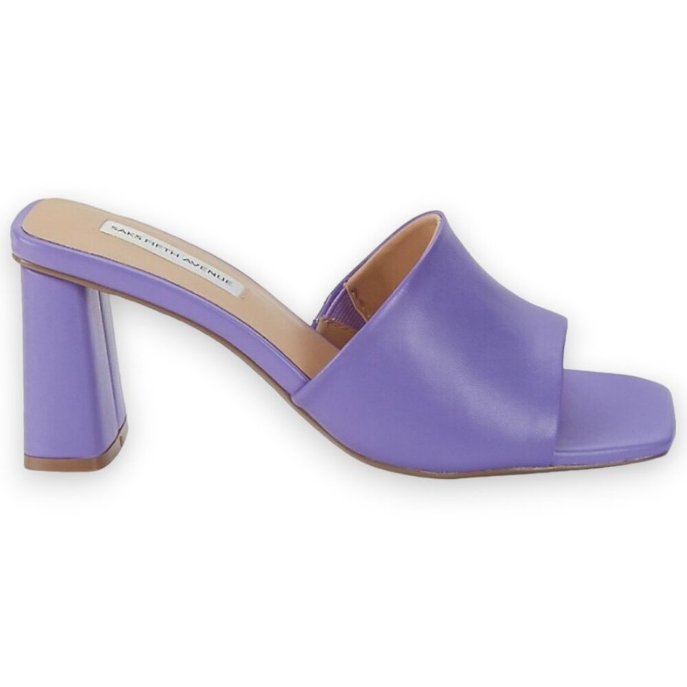 Saks Fifth Avenue Taylor Leather Block-Heel Sandals